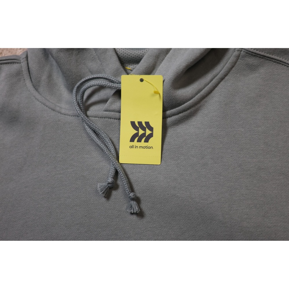 All in Motion Mens Active Comfort Pullover Hoodie Sage Green L Fleece Sweatshirt - Picture 5 of 8